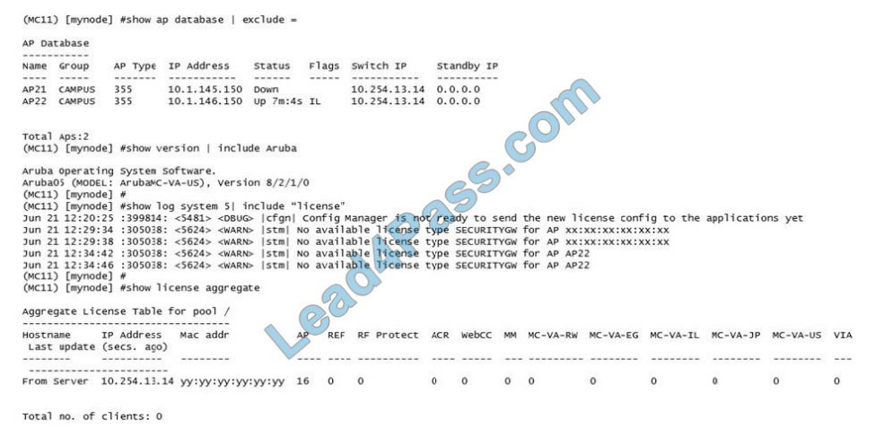 hp hpe6-a79 exam questions q10